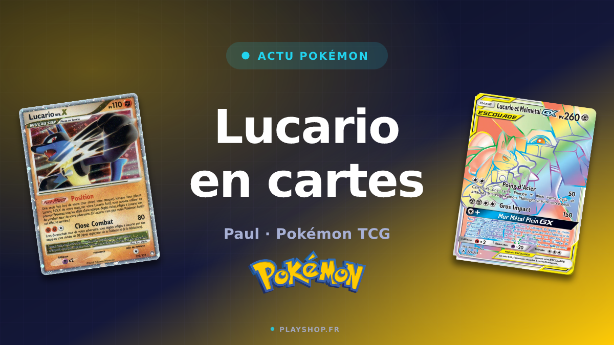 Lucario en cartes : l'écart de prix entre ses versions