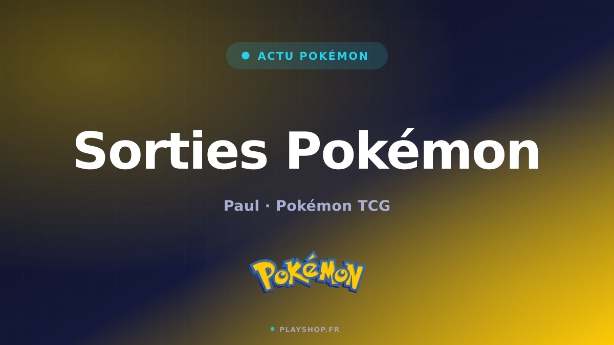 Sorties Pokémon : le calendrier jusqu'au 6 novembre 2026 | PlayShop